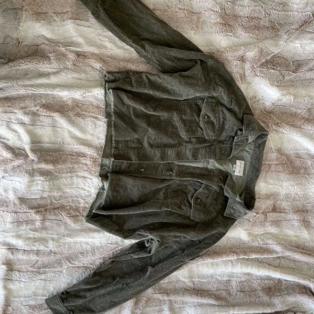 CROP CORDUROY TOP